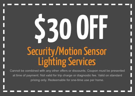 Discounts on Security/Motion Sensor Lighting Services