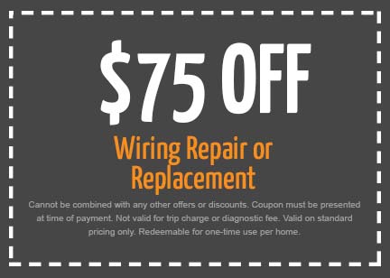Discounts on Wiring Repair or Replacement